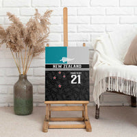 Custom NZ Cricket Pride Canvas Wall Art Silver Fern Fan Supporter Apparel - Polynesian Pride