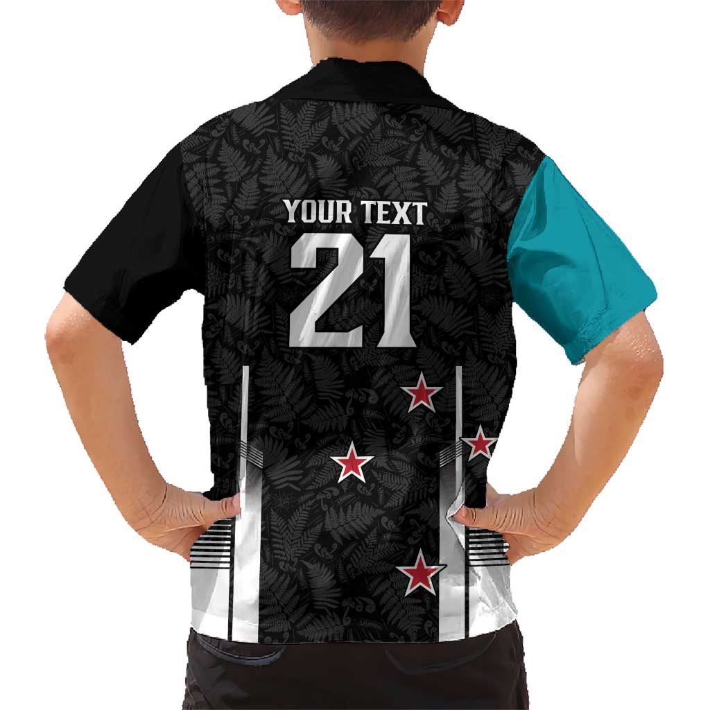 Custom NZ Cricket Pride Hawaiian Shirt Silver Fern Fan Supporter Apparel - Polynesian Pride