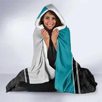 Custom NZ Cricket Pride Hooded Blanket Silver Fern Fan Supporter Apparel - Polynesian Pride