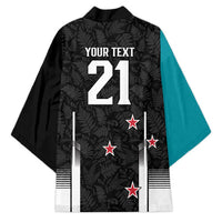 Custom NZ Cricket Pride Kimono Silver Fern Fan Supporter Apparel - Polynesian Pride