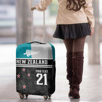 Custom NZ Cricket Pride Luggage Cover Silver Fern Fan Supporter Apparel - Polynesian Pride