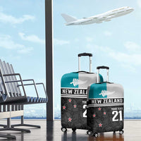 Custom NZ Cricket Pride Luggage Cover Silver Fern Fan Supporter Apparel - Polynesian Pride