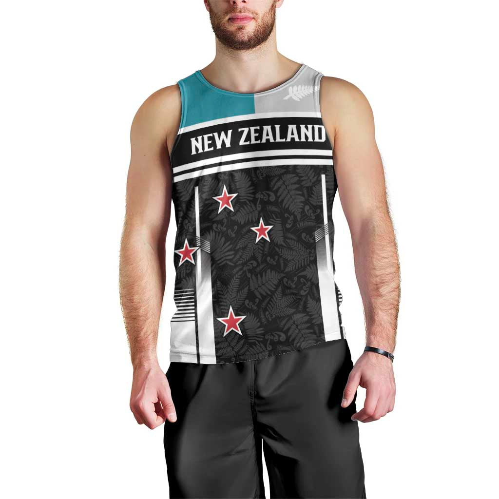 Custom NZ Cricket Pride Men Tank Top Silver Fern Fan Supporter Apparel - Polynesian Pride