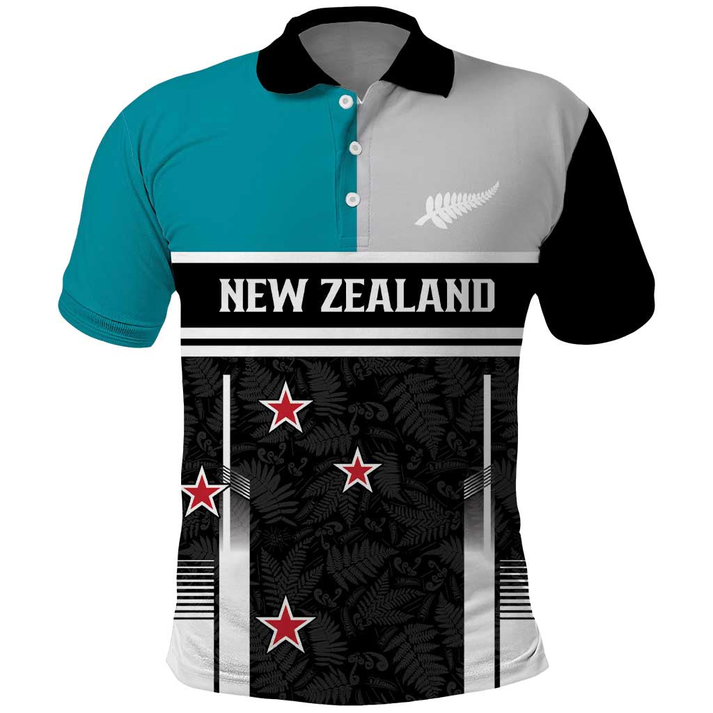 Custom NZ Cricket Pride Polo Shirt Silver Fern Fan Supporter Apparel - Polynesian Pride