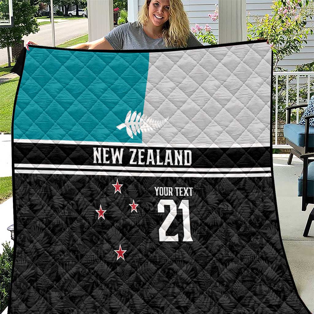 Custom NZ Cricket Pride Quilt Silver Fern Fan Supporter Apparel - Polynesian Pride