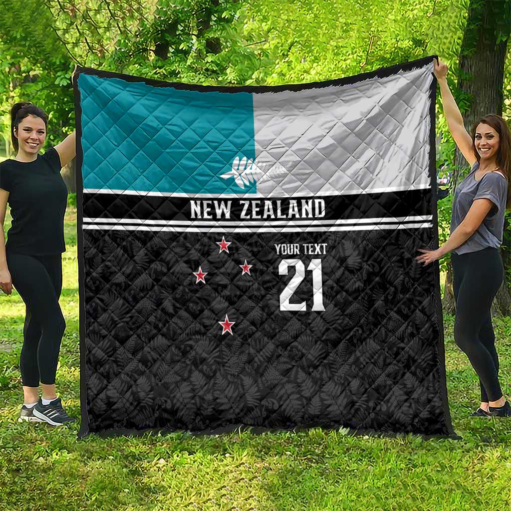 Custom NZ Cricket Pride Quilt Silver Fern Fan Supporter Apparel - Polynesian Pride