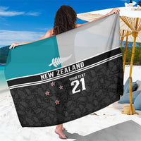 Custom NZ Cricket Pride Sarong Silver Fern Fan Supporter Apparel - Polynesian Pride