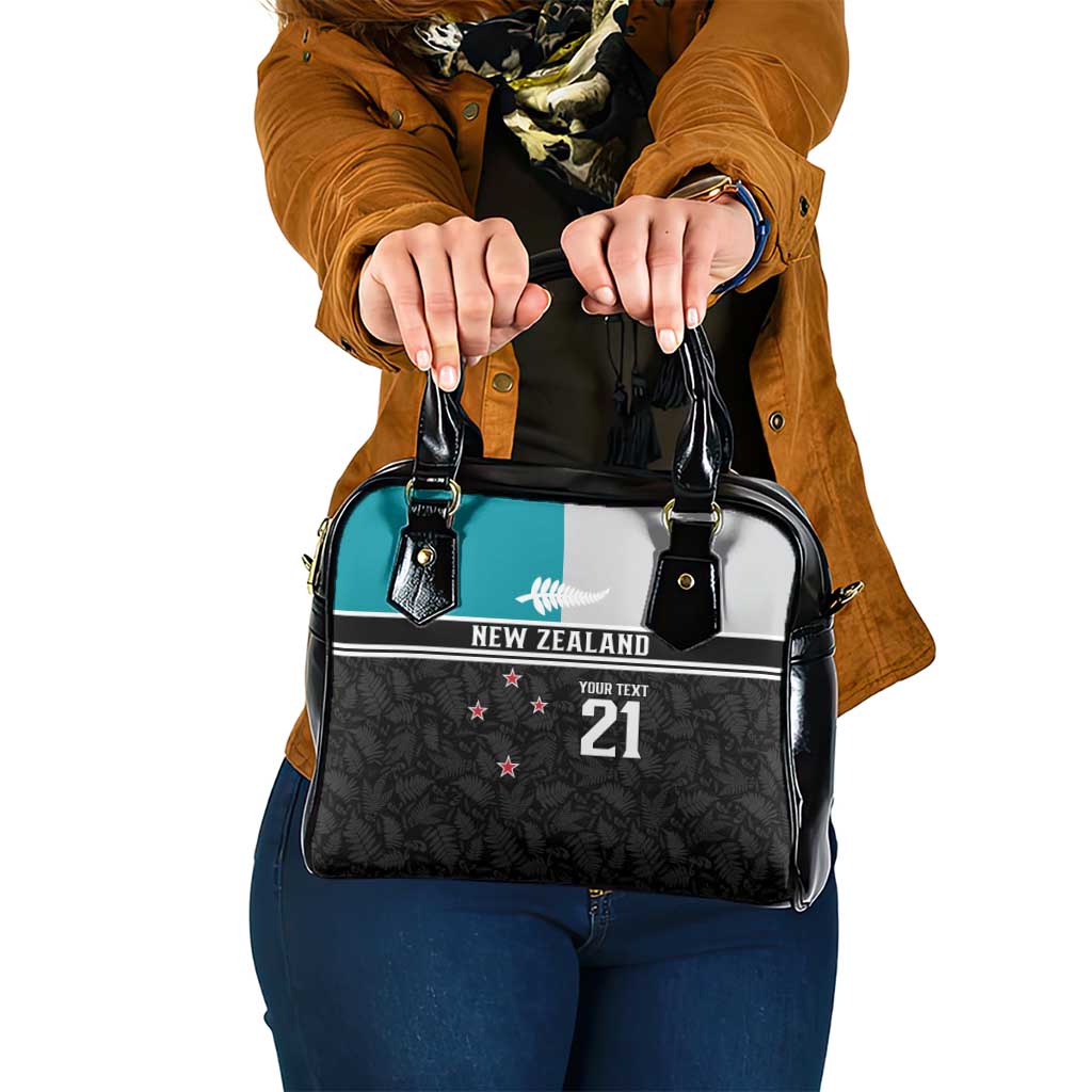 Custom NZ Cricket Pride Shoulder Handbag Silver Fern Fan Supporter Apparel - Polynesian Pride