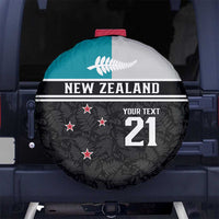 Custom NZ Cricket Pride Spare Tire Cover Silver Fern Fan Supporter Apparel - Polynesian Pride