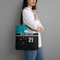 Custom NZ Cricket Pride Tote Bag Silver Fern Fan Supporter Apparel - Polynesian Pride