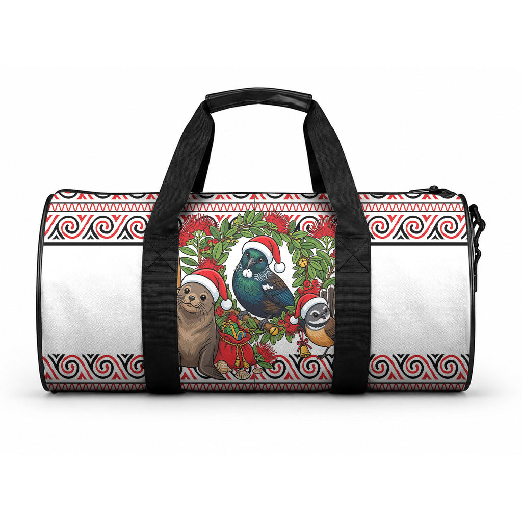 New Zealand Animal Christmas Duffle Bag Maori Inspired Kowhaiwhai Patterns LT9 One size Red - Polynesian Pride