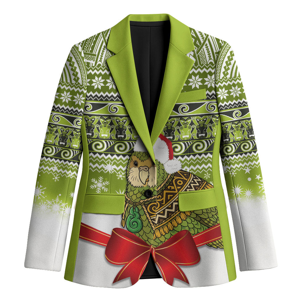 New Zealand Kakapo Christmas Blazer Maori Inspired Knitted Patterns