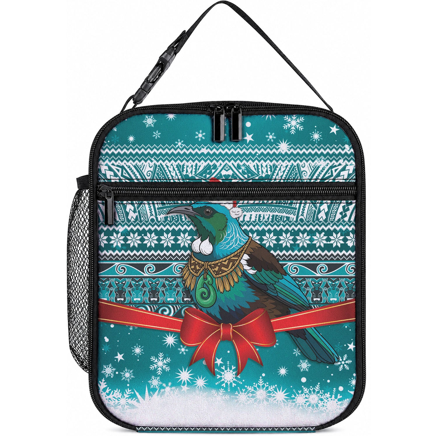 New Zealand Tui Bird Christmas Lunch Bag Maori Inspired Knitted Patterns