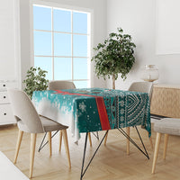 New Zealand Tui Bird Christmas Tablecloth Maori Inspired Knitted Patterns LT9 - Polynesian Pride