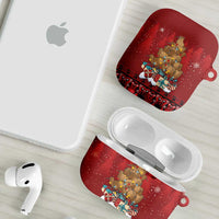 Funny Kiwi Bird Xmas Tree AirPods Case New Zealand Tribal Christmas Spirit - Polynesian Pride