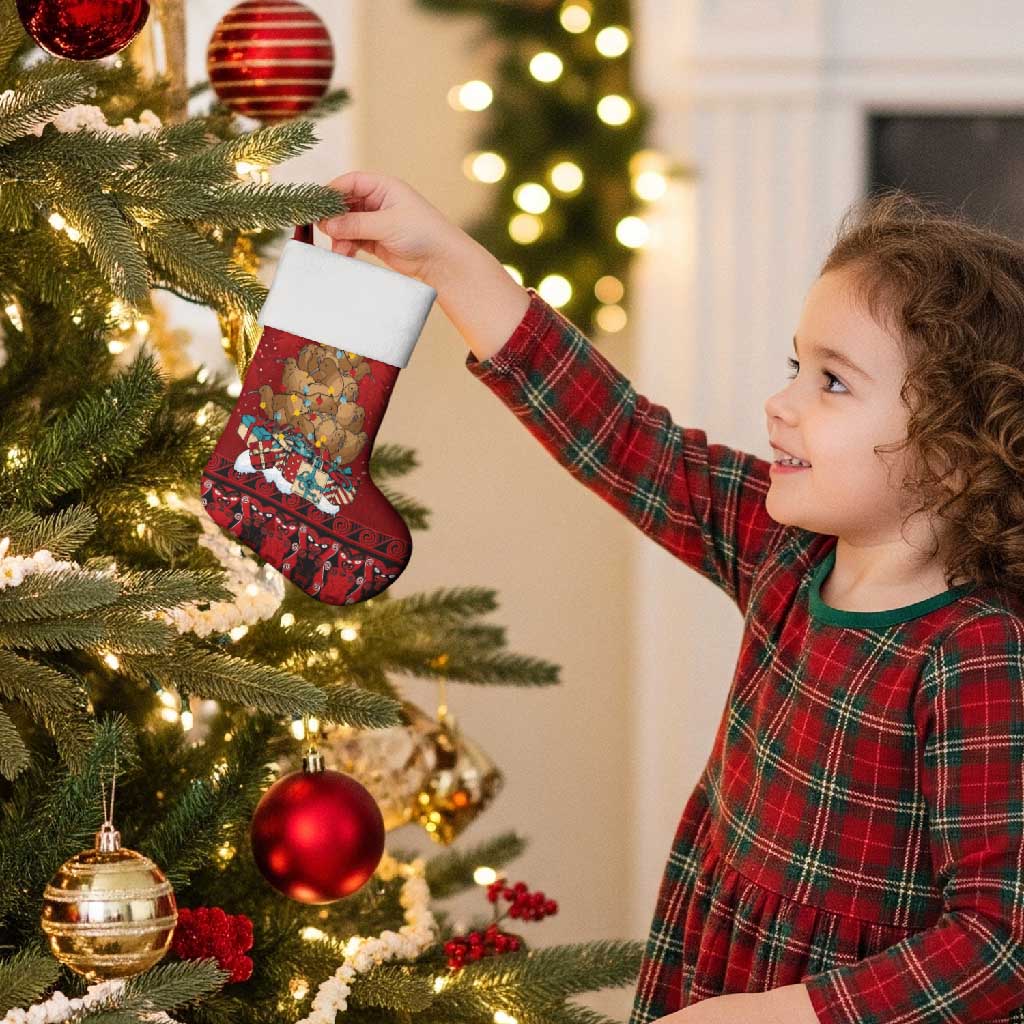 Funny Kiwi Bird Xmas Tree Christmas Stocking New Zealand Tribal Christmas Spirit - Polynesian Pride