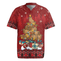 Funny Kiwi Bird Xmas Tree Rugby Jersey New Zealand Tribal Christmas Spirit - Polynesian Pride