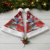 Funny Santa Riding Shark Christmas Santa Hat Polynesian Tribal Christmas Spirit - Polynesian Pride