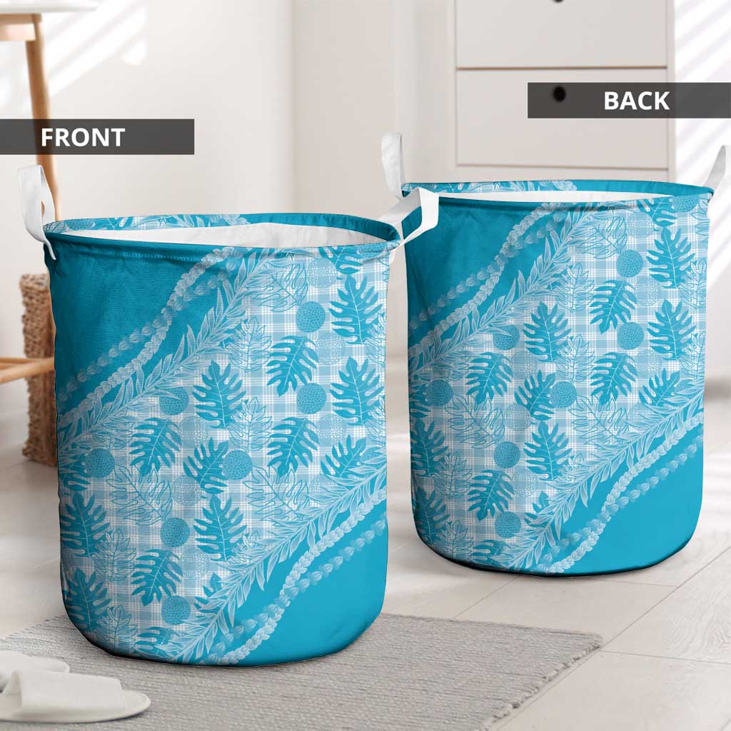 Hawaii Breadfruit Palaka Laundry Basket Polu Maile Lei LT9 - Polynesian Pride