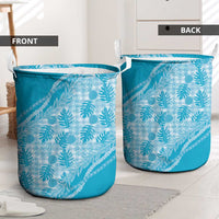 Hawaii Breadfruit Palaka Laundry Basket Polu Maile Lei LT9 - Polynesian Pride
