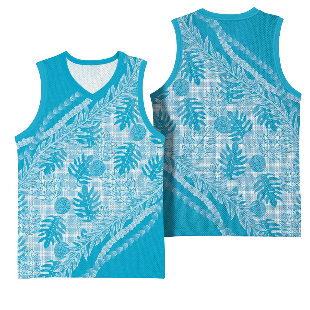 Hawaii Breadfruit Palaka Basketball Jersey Polu Maile Lei LT9 - Polynesian Pride