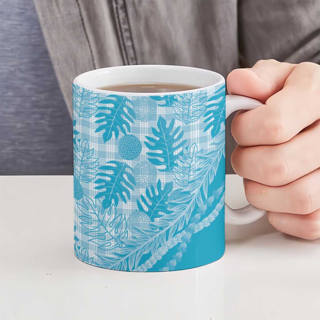 Hawaii Breadfruit Palaka Ceramic Mug Polu Maile Lei LT9 - Polynesian Pride