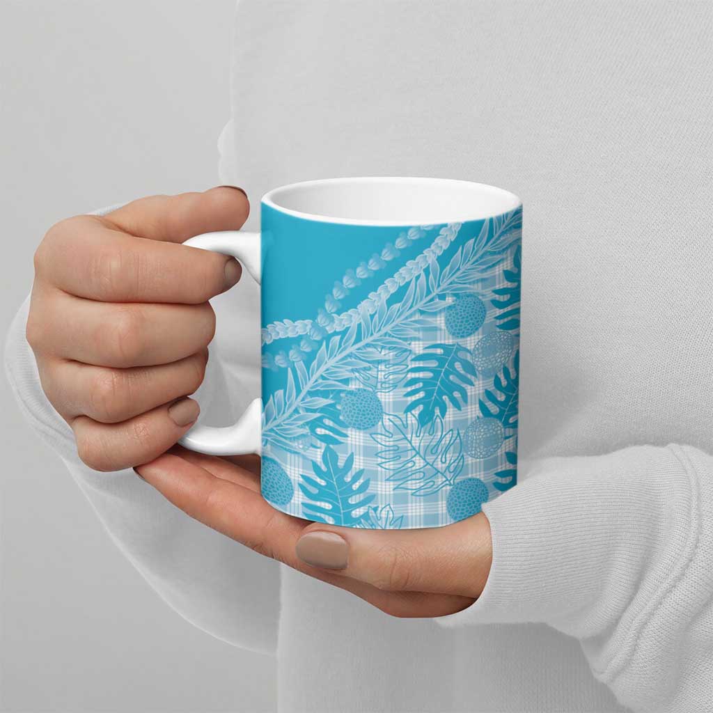 Hawaii Breadfruit Palaka Ceramic Mug Polu Maile Lei LT9 - Polynesian Pride