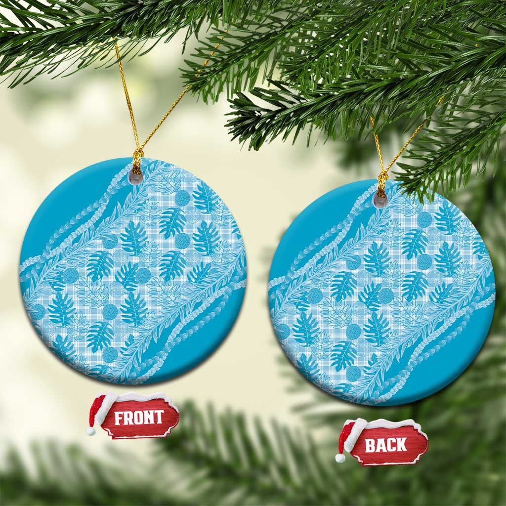 Hawaii Breadfruit Palaka Ceramic Ornament Polu Maile Lei - Polynesian Pride