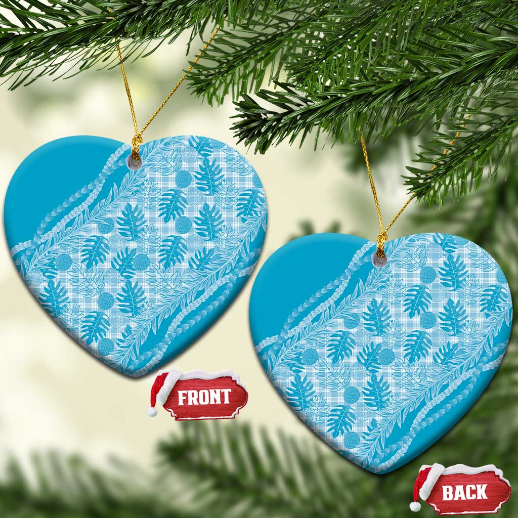 Hawaii Breadfruit Palaka Ceramic Ornament Polu Maile Lei - Polynesian Pride