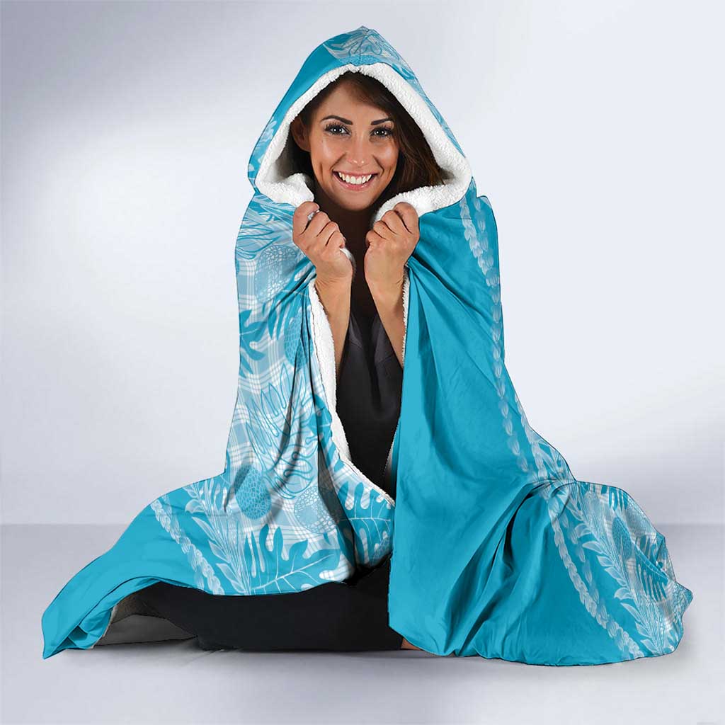 Hawaii Breadfruit Palaka Hooded Blanket Polu Maile Lei LT9 - Polynesian Pride