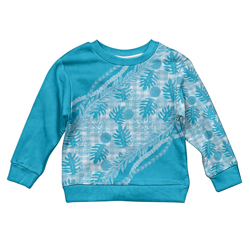 Hawaii Breadfruit Palaka Kid Ugly Christmas Sweater Polu Maile Lei - Polynesian Pride