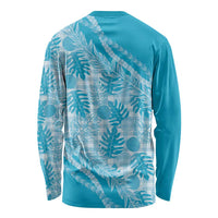 Hawaii Breadfruit Palaka Long Sleeve Shirt Polu Maile Lei LT9 - Polynesian Pride