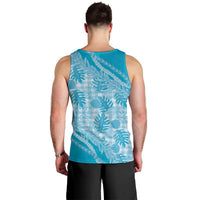 Hawaii Breadfruit Palaka Men Tank Top Polu Maile Lei LT9 - Polynesian Pride