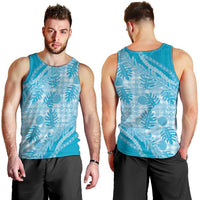 Hawaii Breadfruit Palaka Men Tank Top Polu Maile Lei LT9 - Polynesian Pride