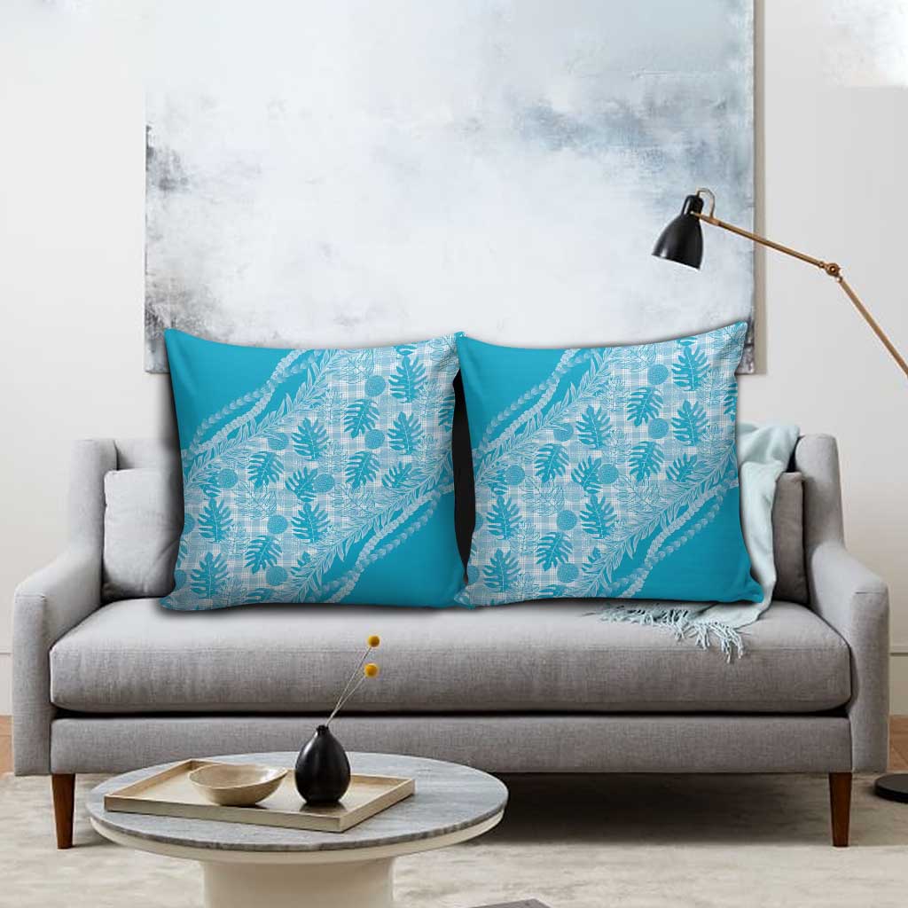 Hawaii Breadfruit Palaka Pillow Cover Polu Maile Lei - Polynesian Pride