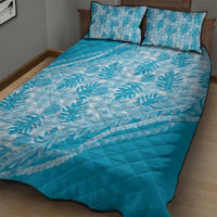 Hawaii Breadfruit Palaka Quilt Bed Set Polu Maile Lei - Polynesian Pride
