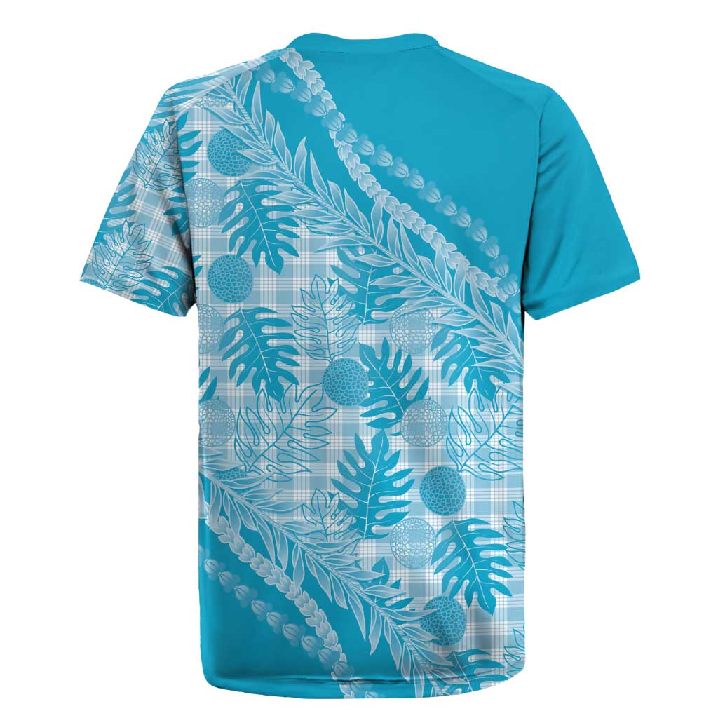 Hawaii Breadfruit Palaka Rugby Jersey Polu Maile Lei - Polynesian Pride