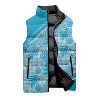 Hawaii Breadfruit Palaka Sleeveless Puffer Jacket Polu Maile Lei LT9 - Polynesian Pride
