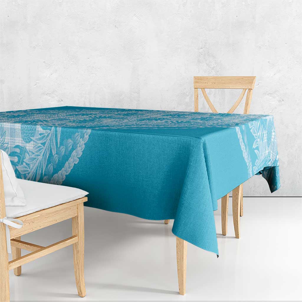 Hawaii Breadfruit Palaka Tablecloth Polu Maile Lei - Polynesian Pride