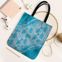 Hawaii Breadfruit Palaka Tote Bag Polu Maile Lei - Polynesian Pride
