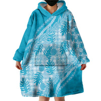 Hawaii Breadfruit Palaka Wearable Blanket Hoodie Polu Maile Lei LT9 - Polynesian Pride