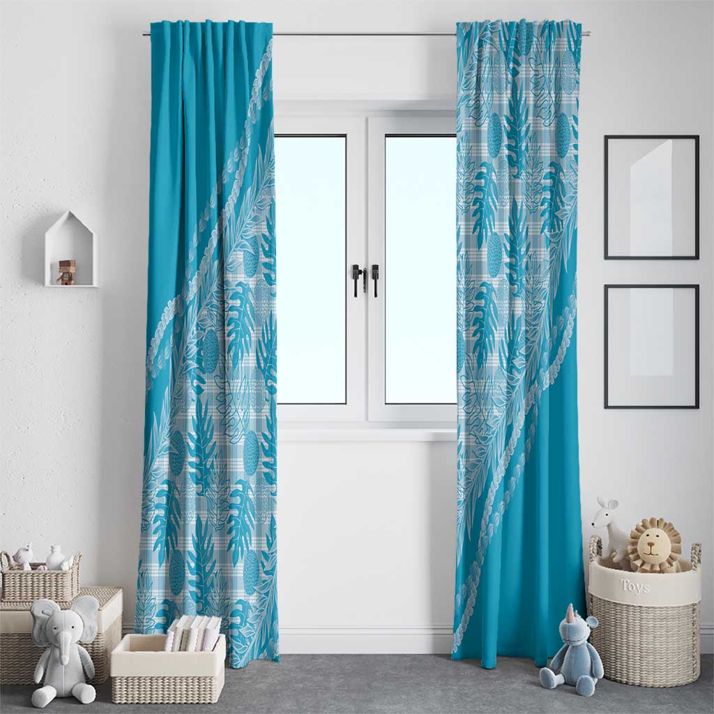 Hawaii Breadfruit Palaka Window Curtain Polu Maile Lei - Polynesian Pride