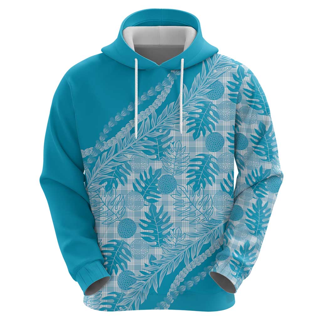 Hawaii Breadfruit Palaka Zip Hoodie Polu Maile Lei LT9 - Polynesian Pride