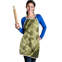 Hawaii Breadfruit Palaka Apron Omaomao Maile Lei LT9 - Polynesian Pride