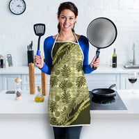 Hawaii Breadfruit Palaka Apron Omaomao Maile Lei LT9 - Polynesian Pride