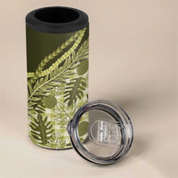 Hawaii Breadfruit Palaka 4 in 1 Can Cooler Tumbler Omaomao Maile Lei - Polynesian Pride