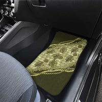 Hawaii Breadfruit Palaka Car Mats Omaomao Maile Lei - Polynesian Pride