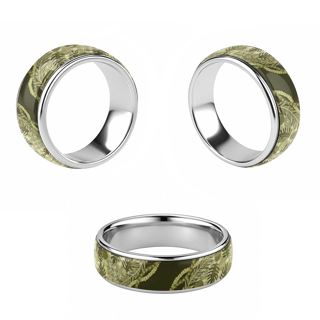 Hawaii Breadfruit Palaka Classic Ring Omaomao Maile Lei LT9 - Polynesian Pride