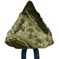 Hawaii Breadfruit Palaka Cloak Omaomao Maile Lei LT9 Unisex Green - Polynesian Pride
