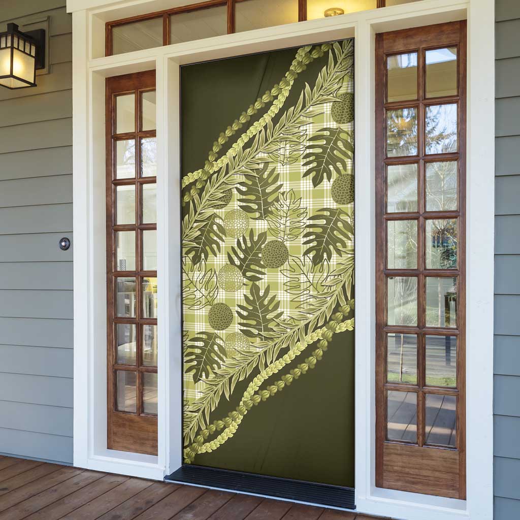 Hawaii Breadfruit Palaka Door Cover Omaomao Maile Lei LT9 - Polynesian Pride